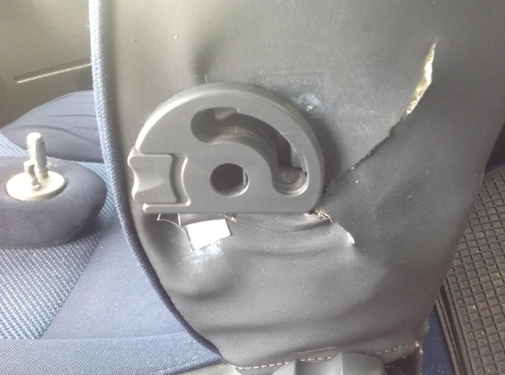 Broken arm rest fix for front seat snapped mounting bracket